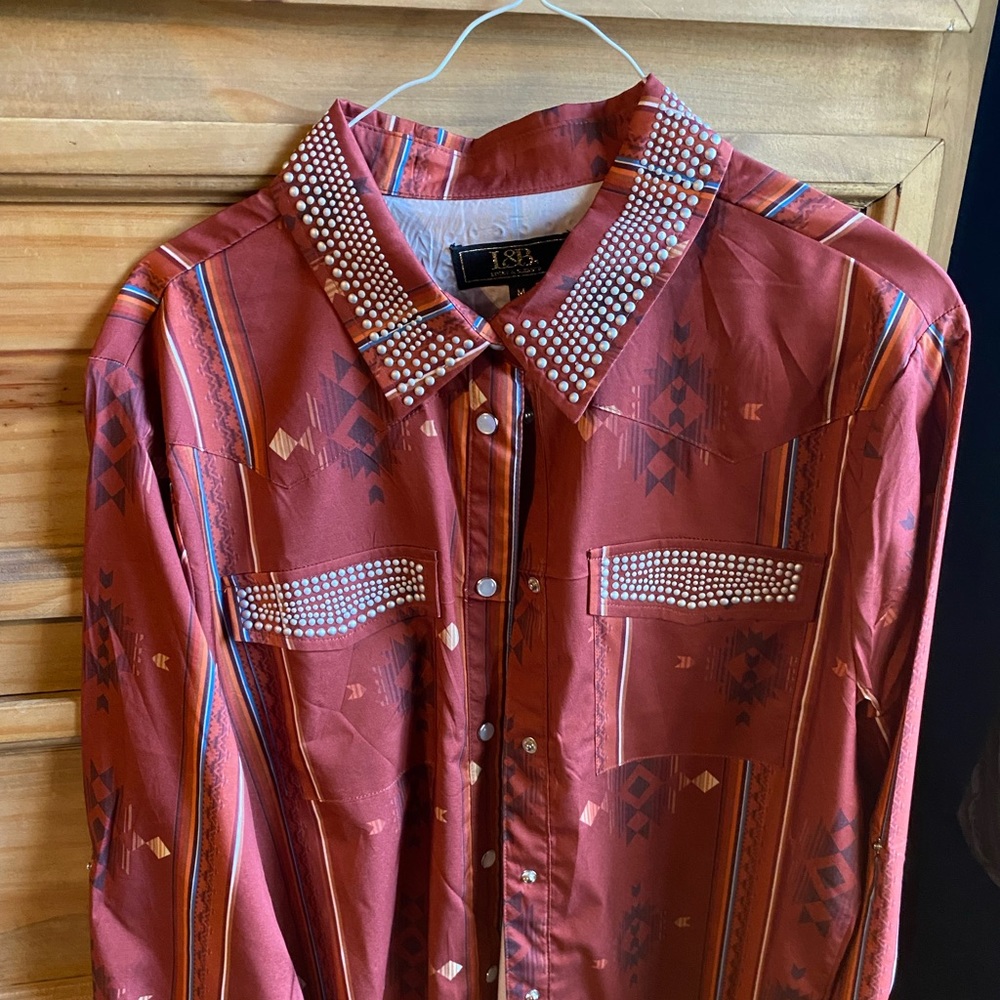 L&B long sleeve western style shirt